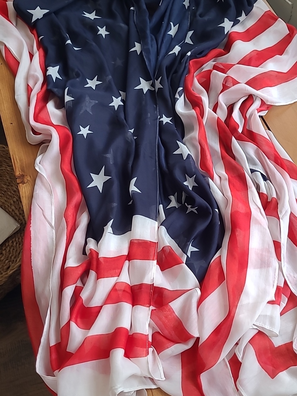 Celebrate America's 250th birthday!! Patriotic American Flag Kimono NWOT - Picture 2 of 5
